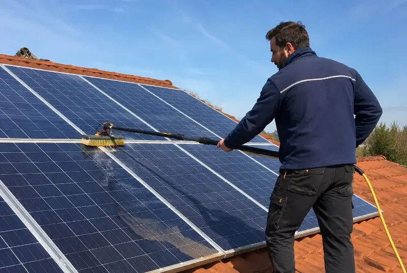 Nettoyage et entretien de panneaux solaires à Ostricourt